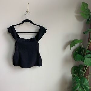 Express Sexy Cropped Off the Shoulder Tank